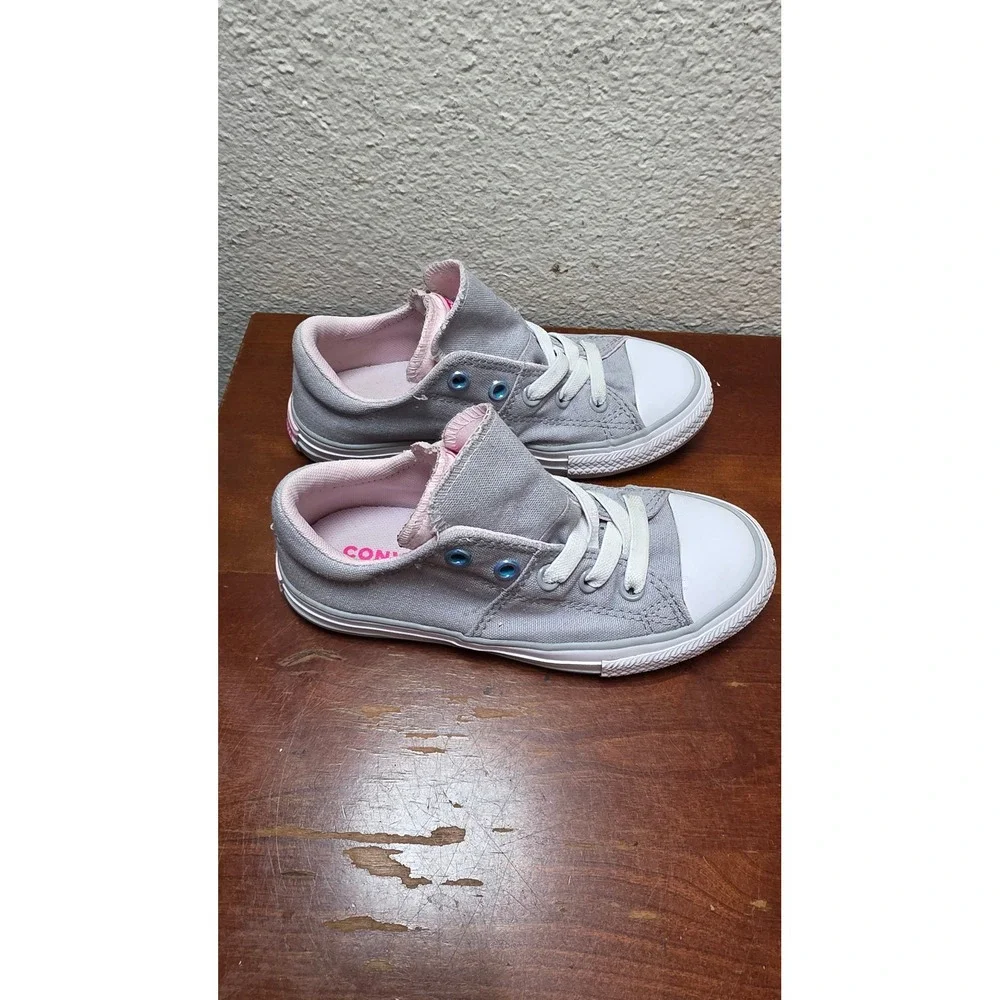 Converse All Star Madison Sneakers Girl 12 Gray Pink Low Top 665988F Casual